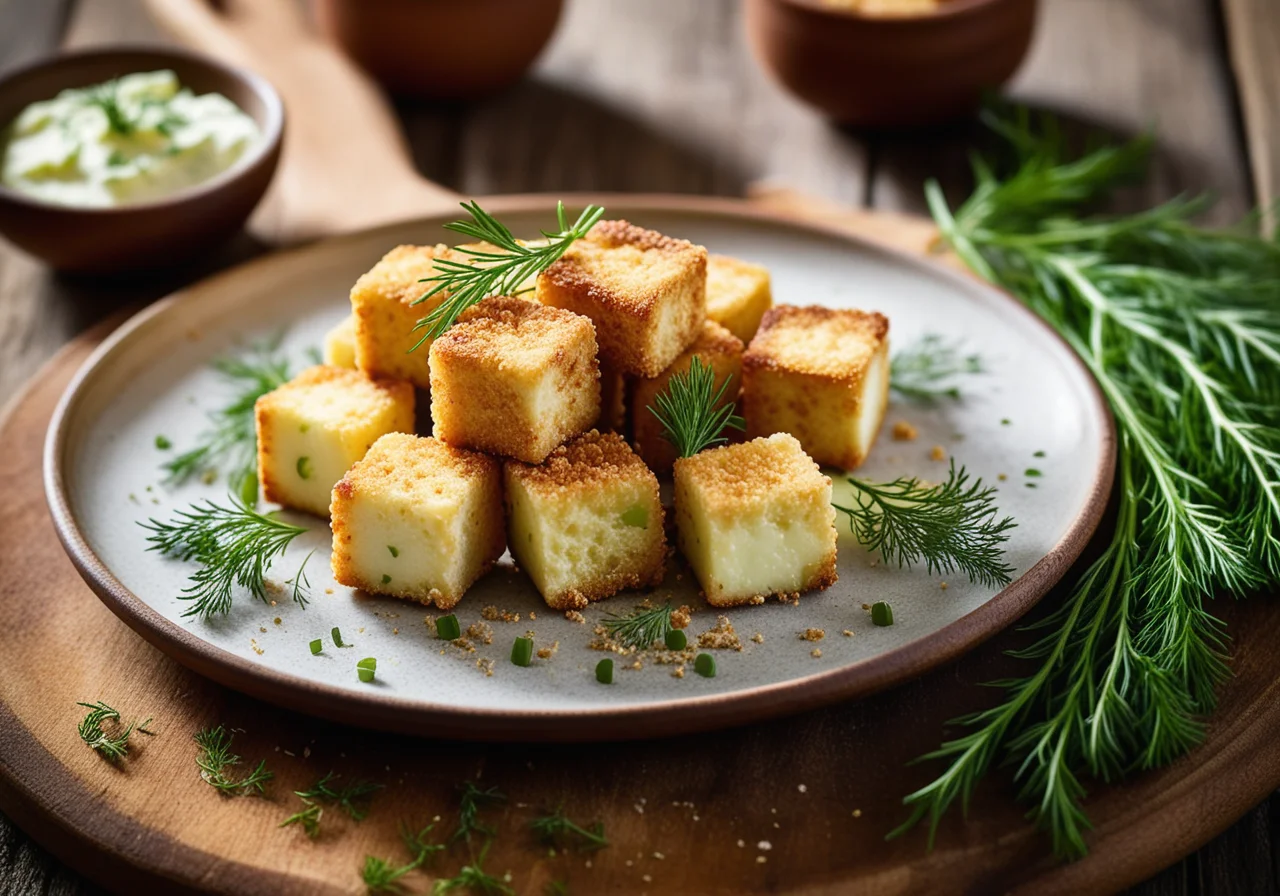 Fried Feta Cubes