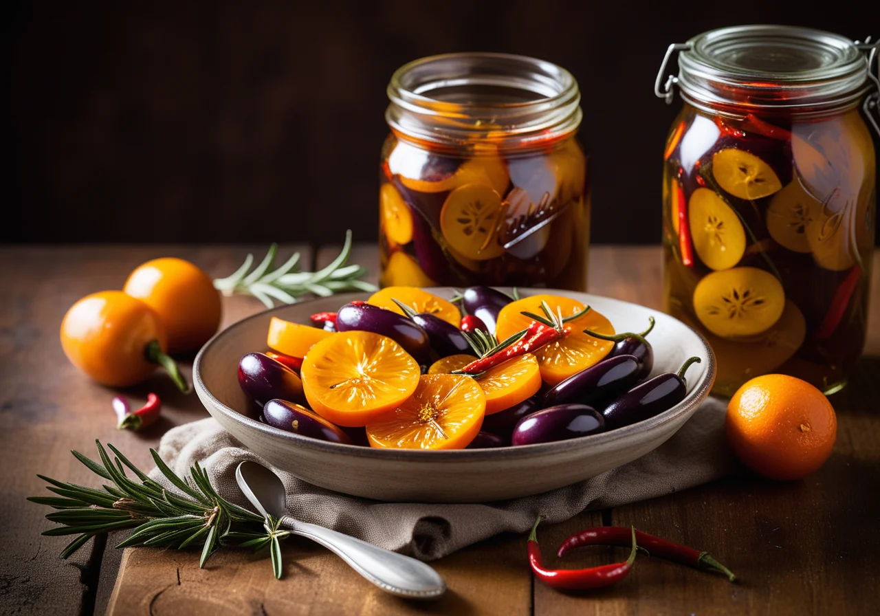 Pickled Eggplants in Spicy Oil