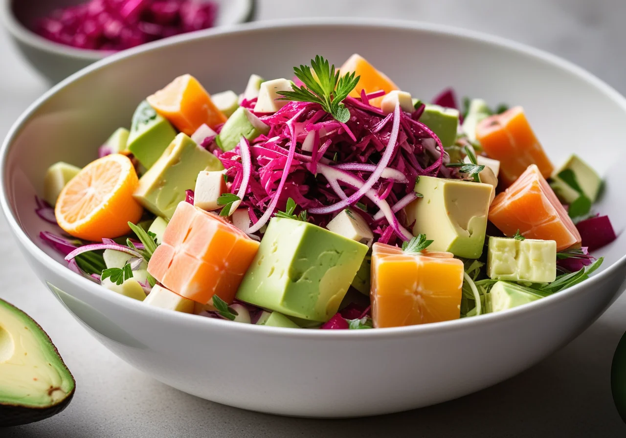 Crab Meat Vegetable Salad