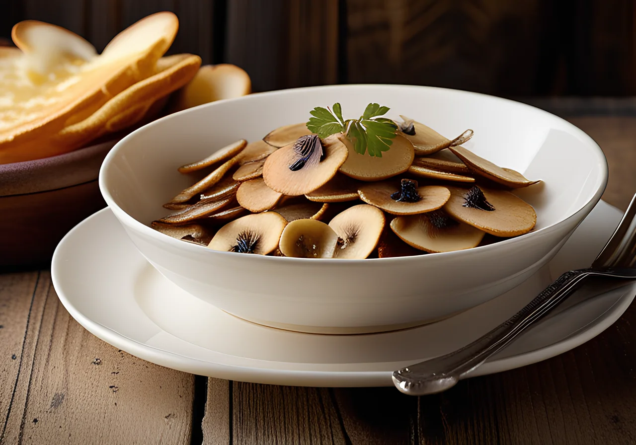 Game Stock with Pancakes and Mushrooms