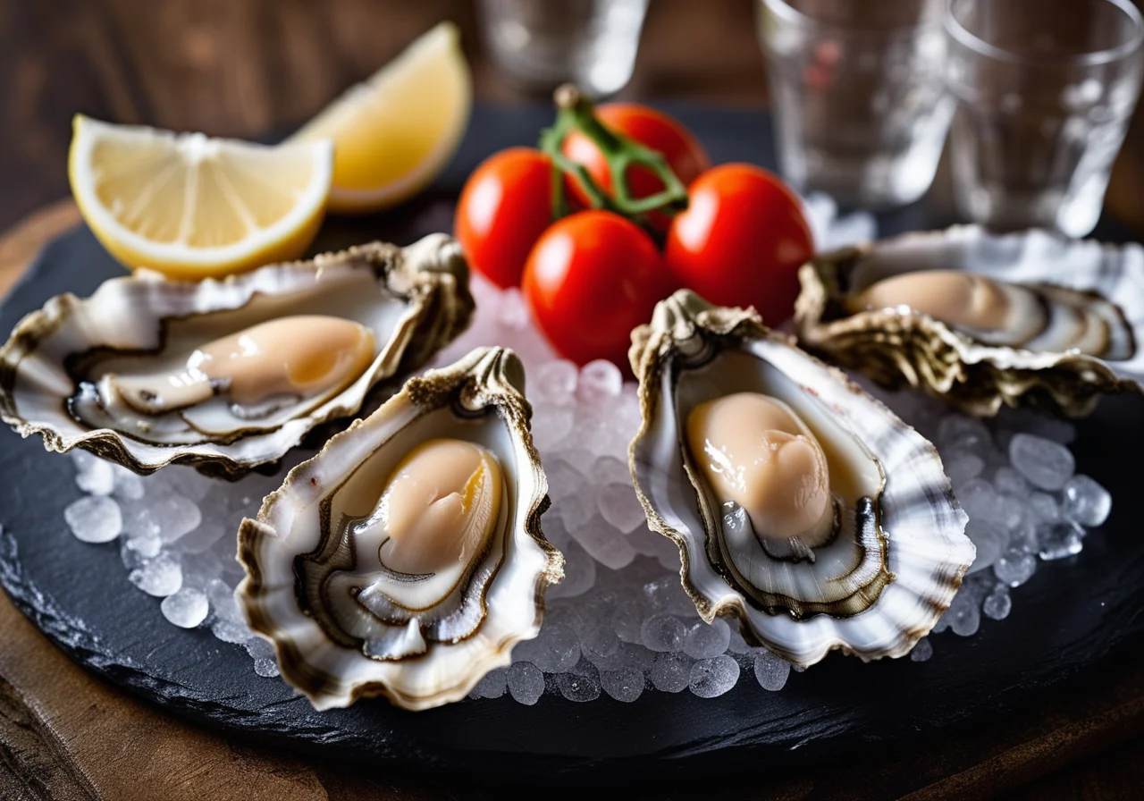 Oysters with Lemon and Tomato Sauce