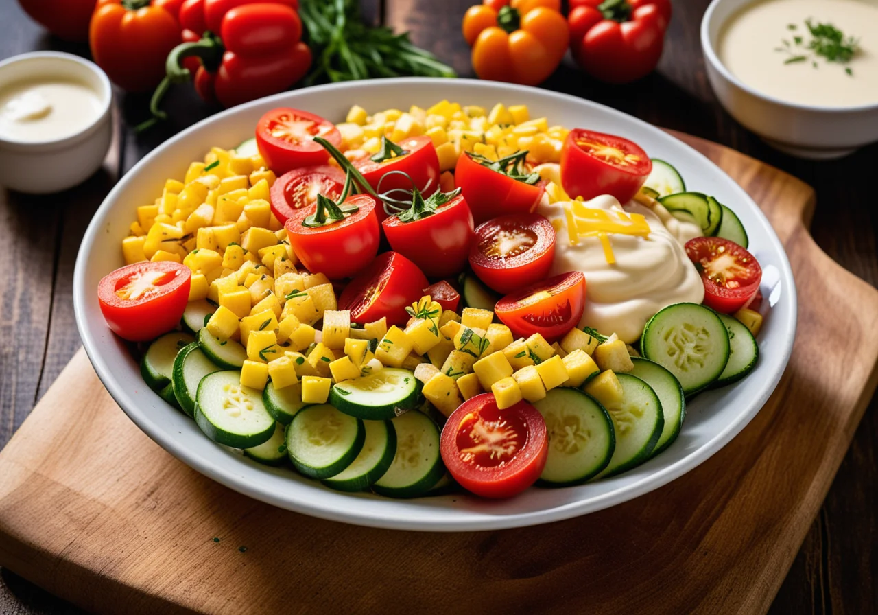 Vegetable Salad with Fresh Dressing