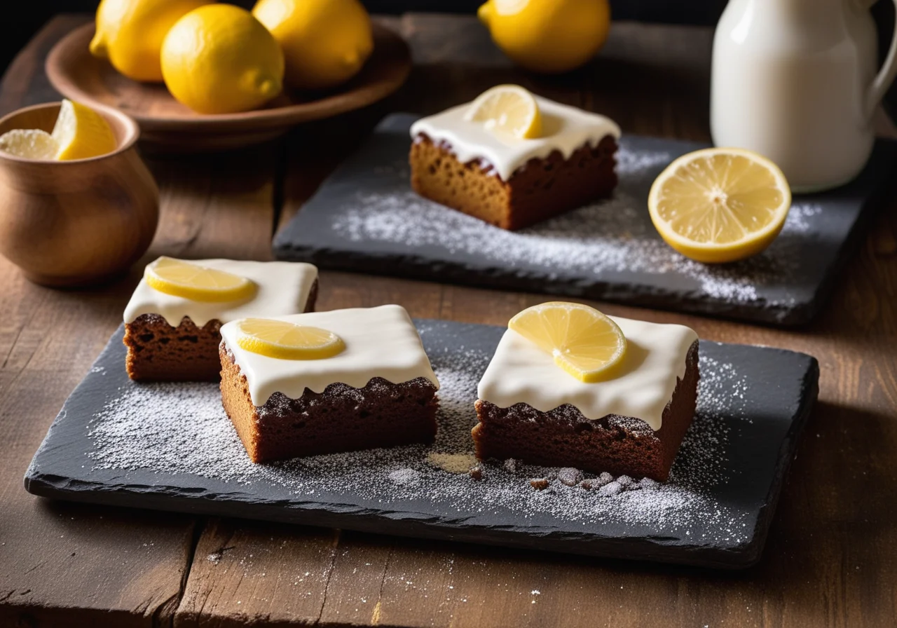 Gingerbread Sheet Cakes with Icing