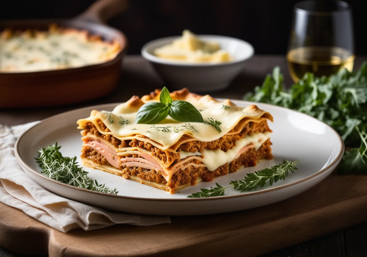 Savoy Cabbage Salmon Lasagna