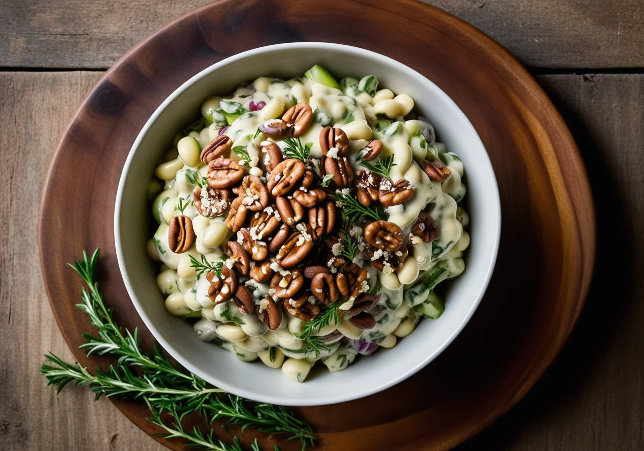 Dried Bean Salad with Nuts