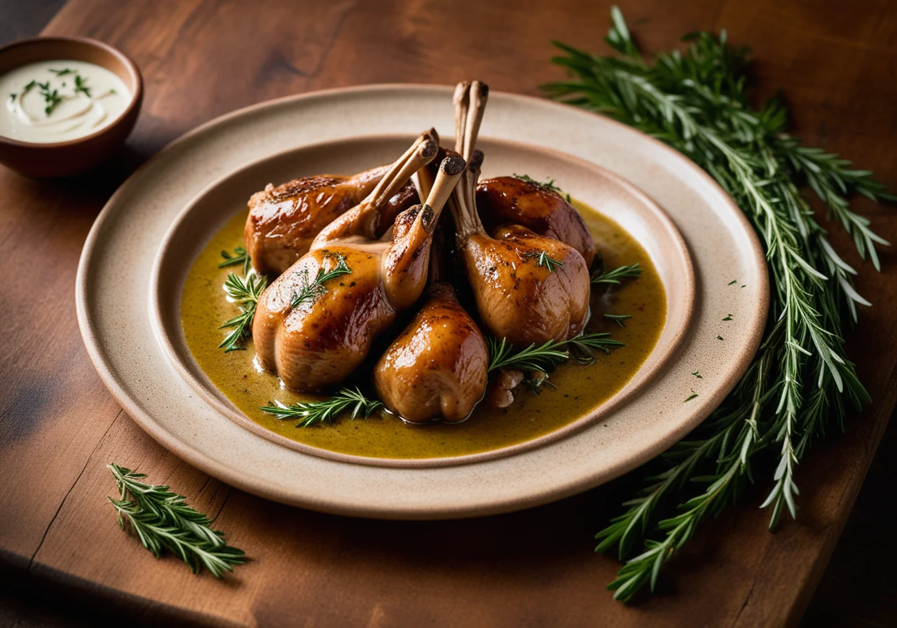 Roasted Rabbit with Sorrel