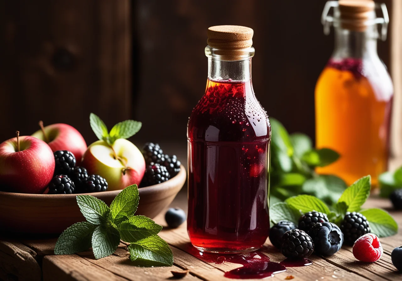 Apple Berry Syrup (Aronia Syrup)