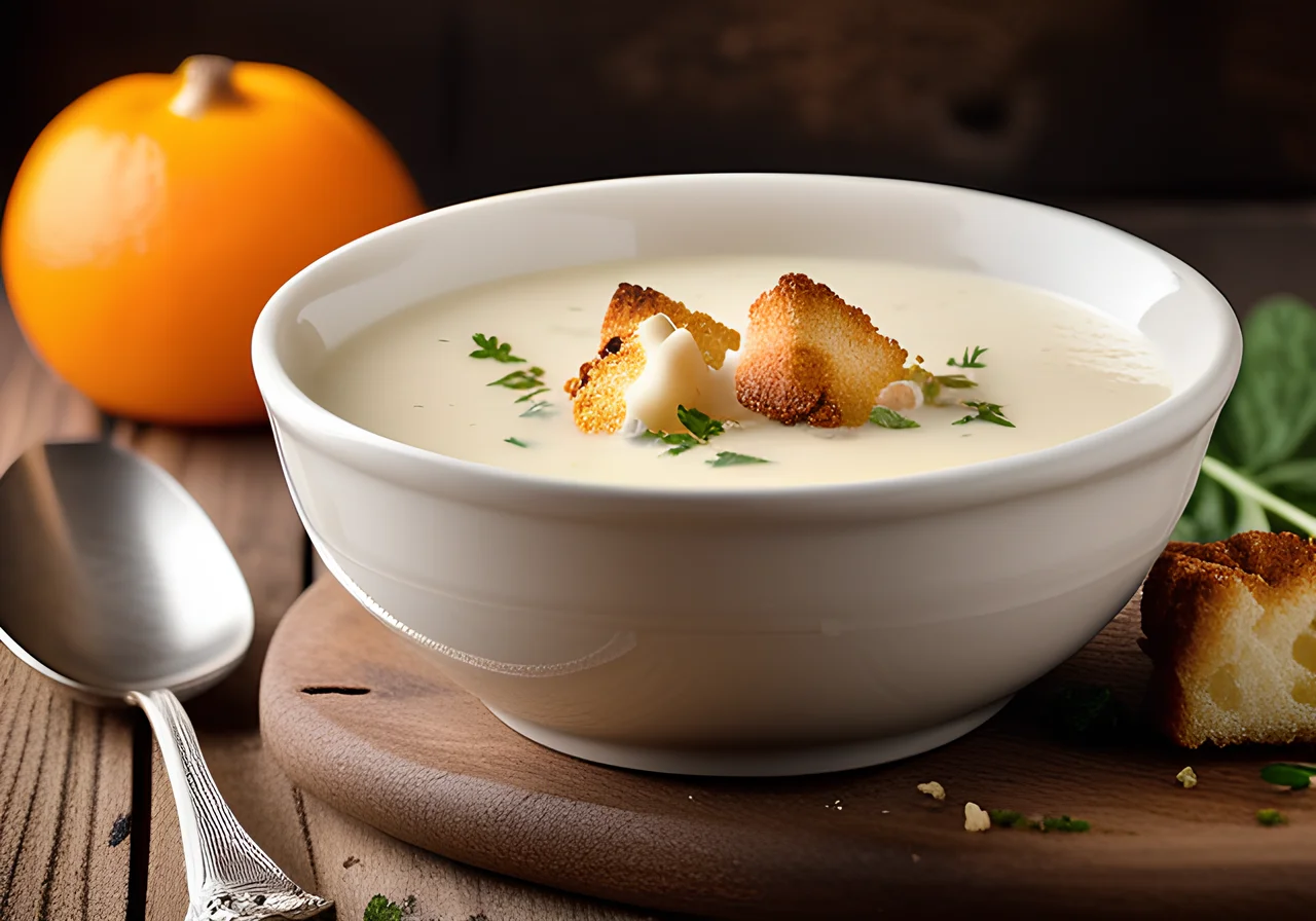 Christmas Cauliflower Soup with Roquefort