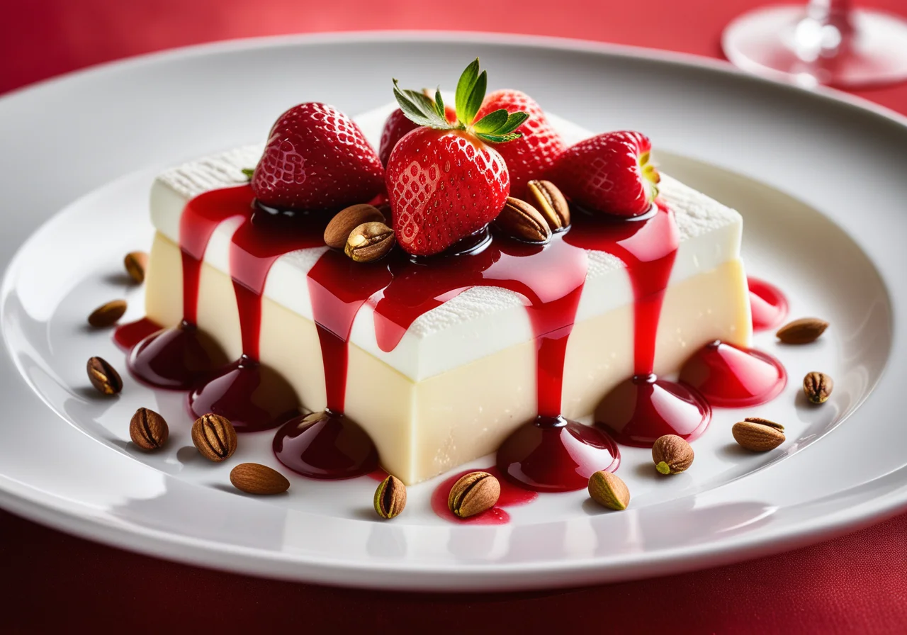 Mozzarella-Strawberry Dessert