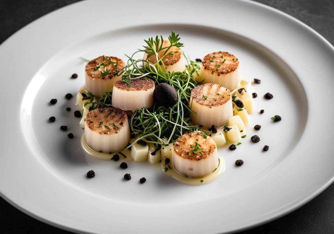Scallop Tartare with Black Truffle