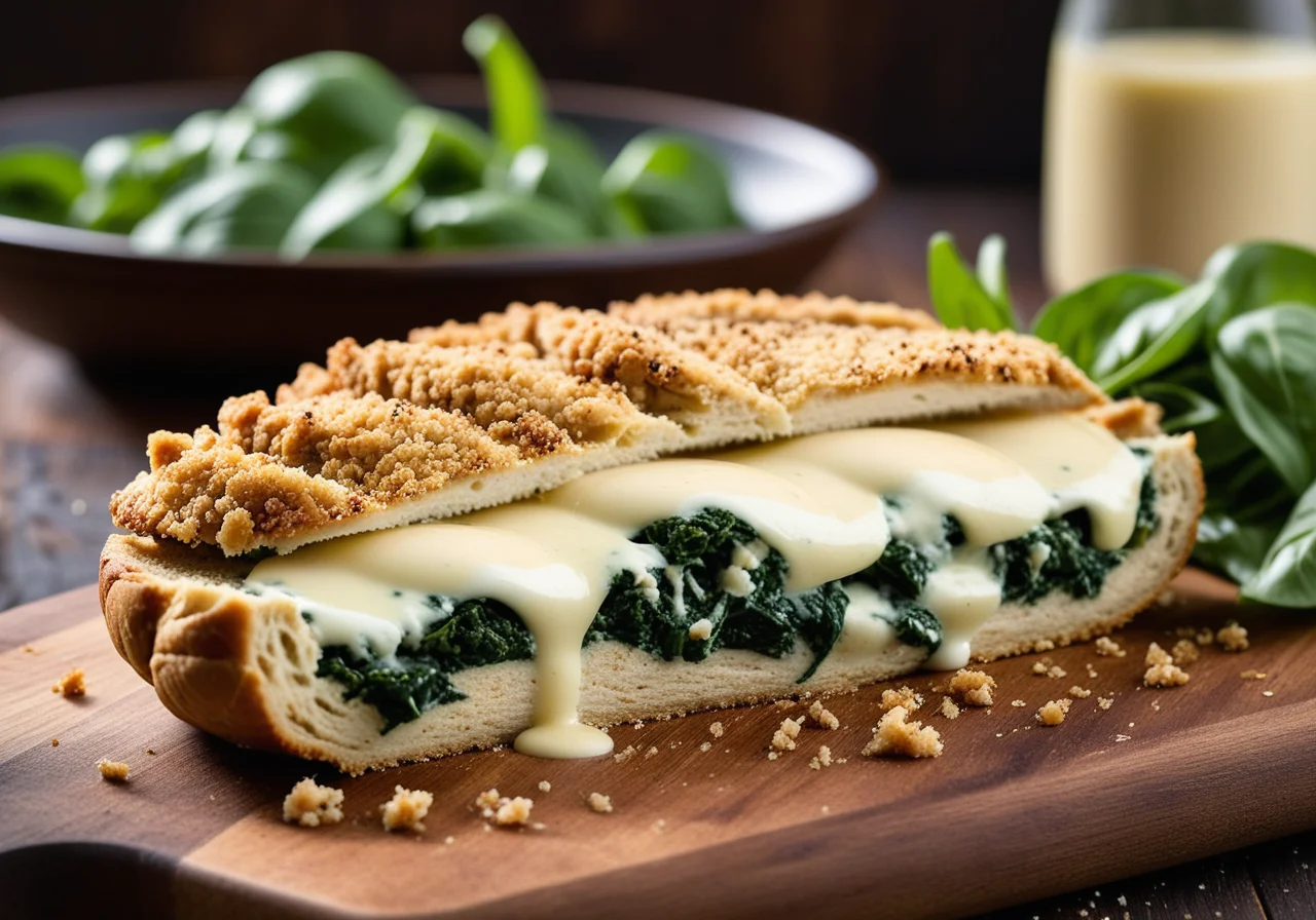 Baked Chicken Breast with Spinach-Cheese Filling