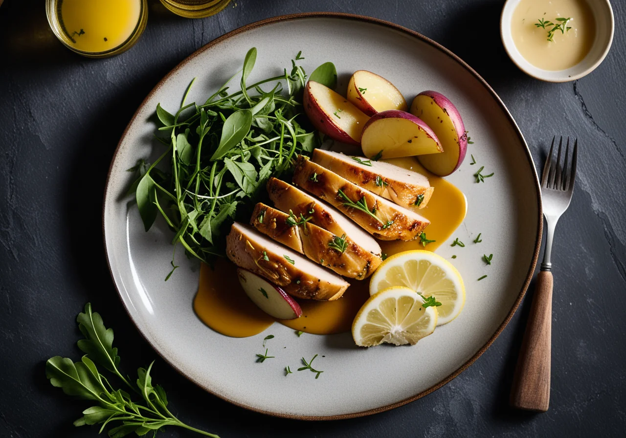 Chicken breast with potatoes