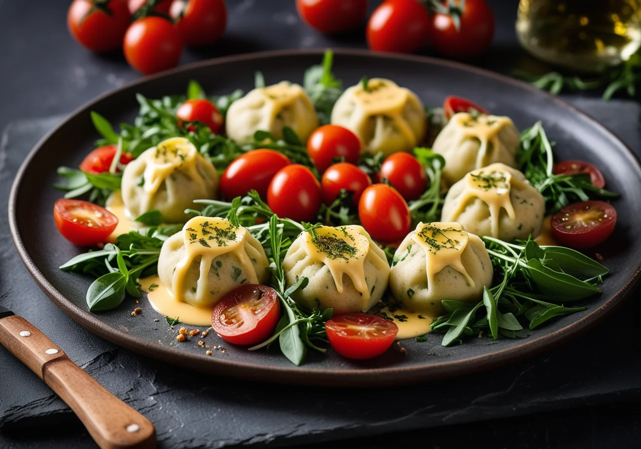 Herb Cheese Dumplings