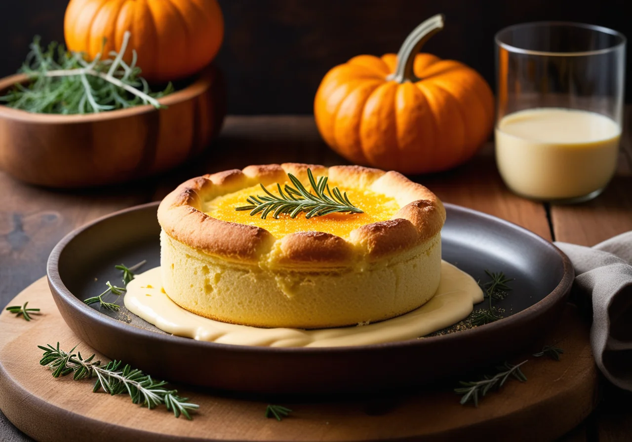 Cheese Soufflé with Pumpkin