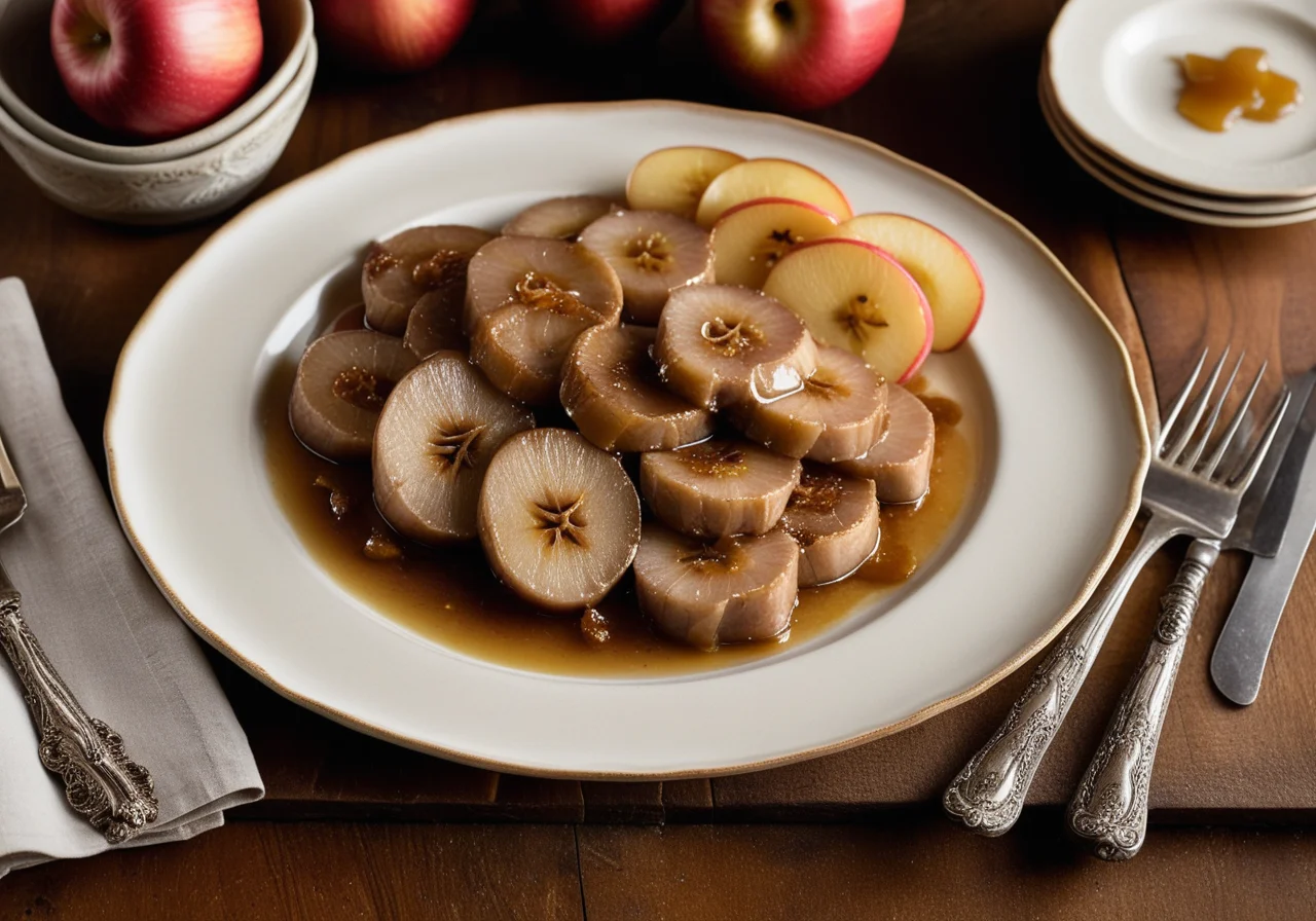 Veal Liver with Onions and Apples