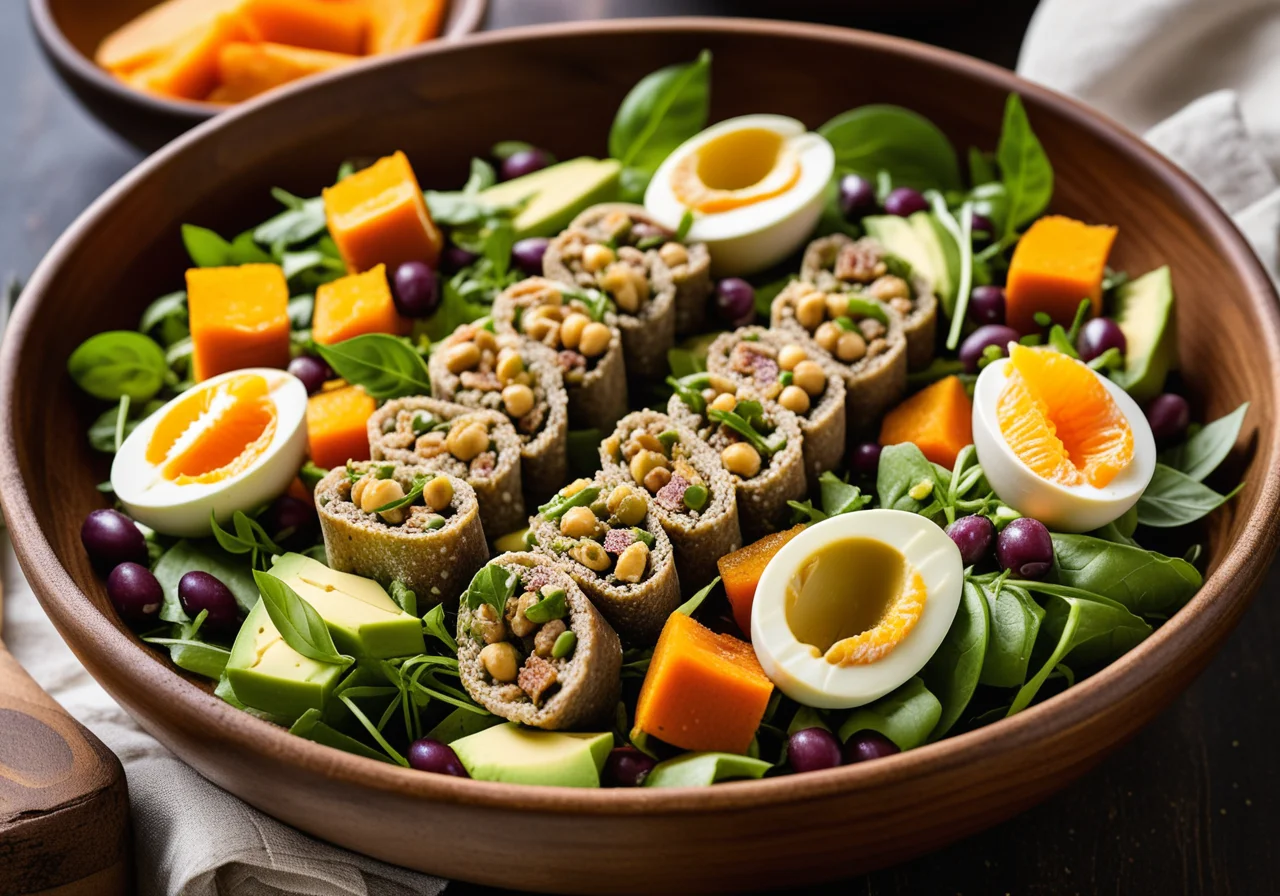 Sardine Rolls with Chickpea Salad