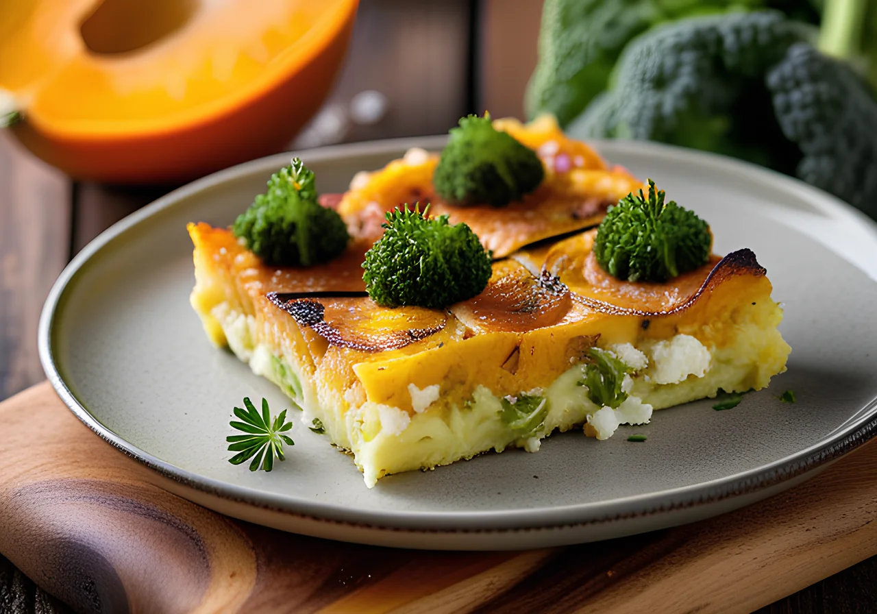 Vegetable Frittata with Pumpkin