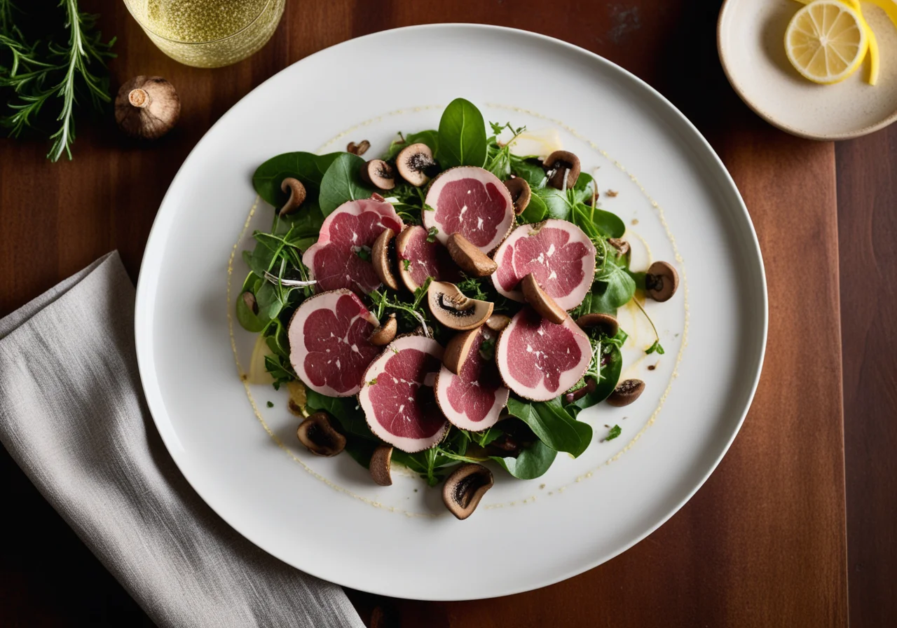 Beef Carpaccio with Mushrooms
