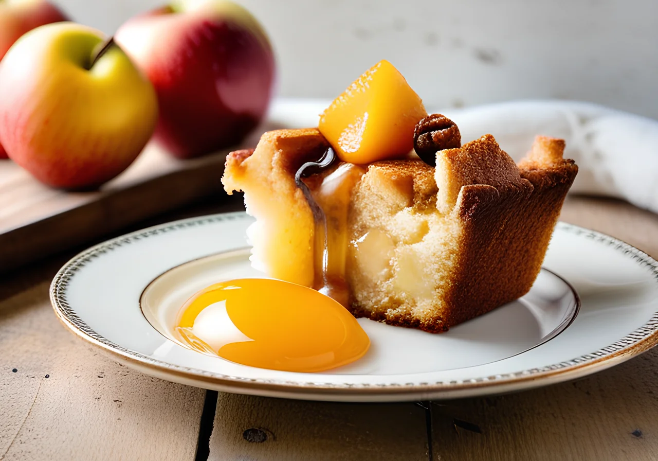Simple Covered Apple Cake