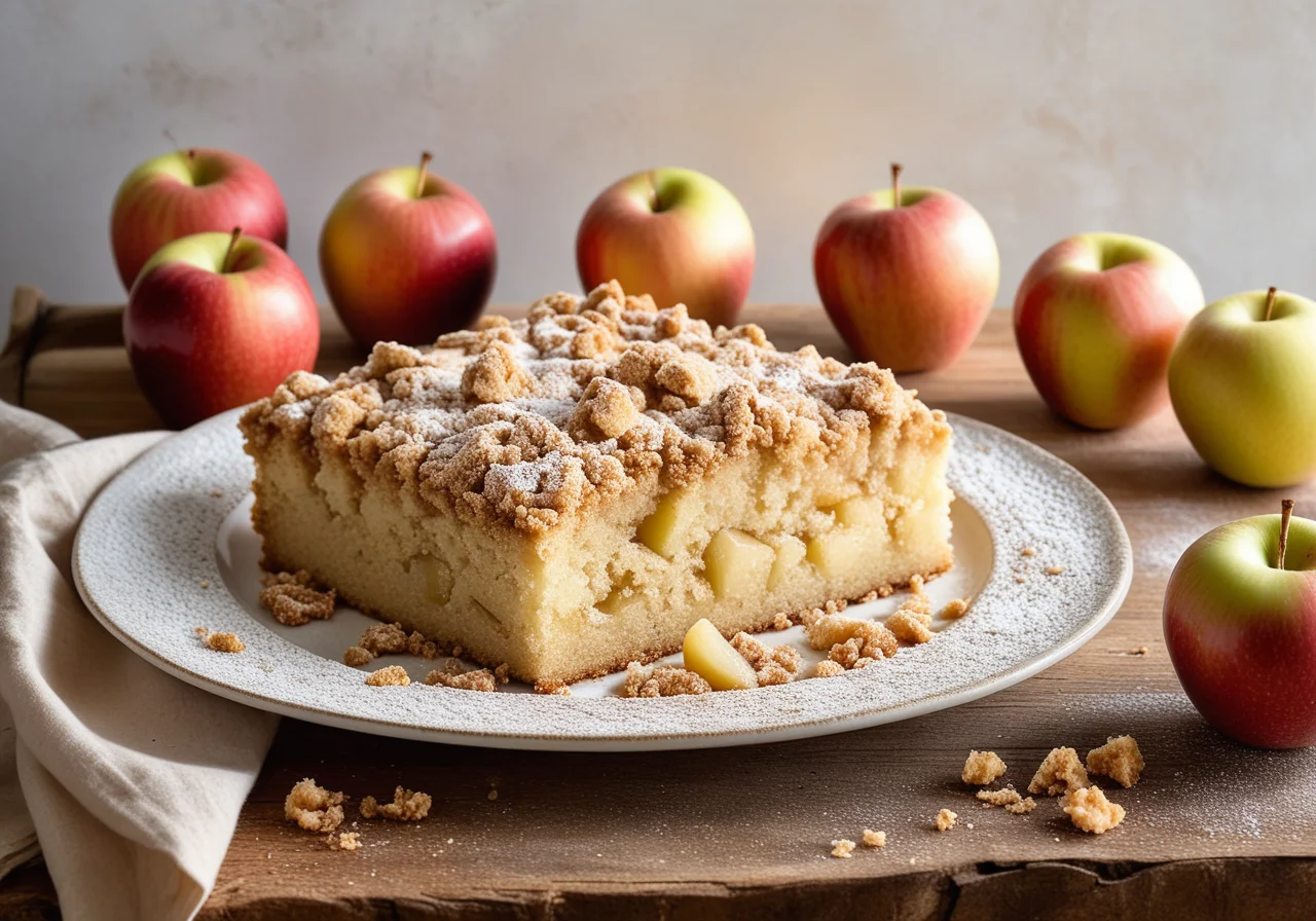 Apple Cake with Crumble