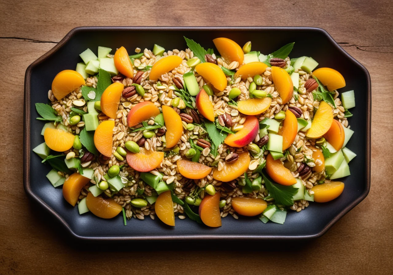 Wheat Salad with Apricots
