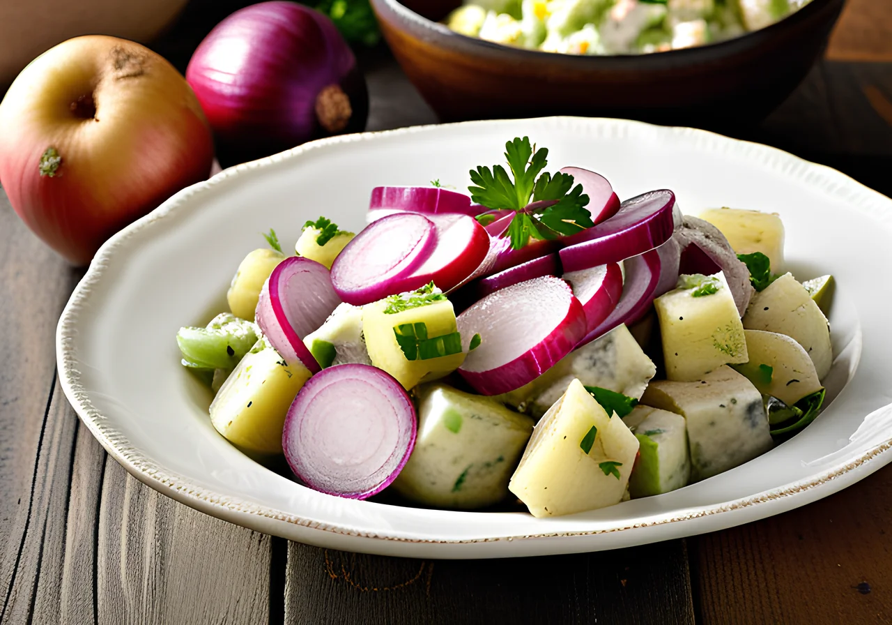 Potato Salad with Sausages
