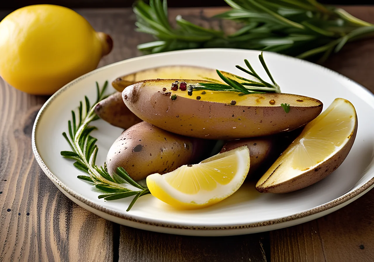 Oven‑Baked Potatoes with Rosemary and Lemon