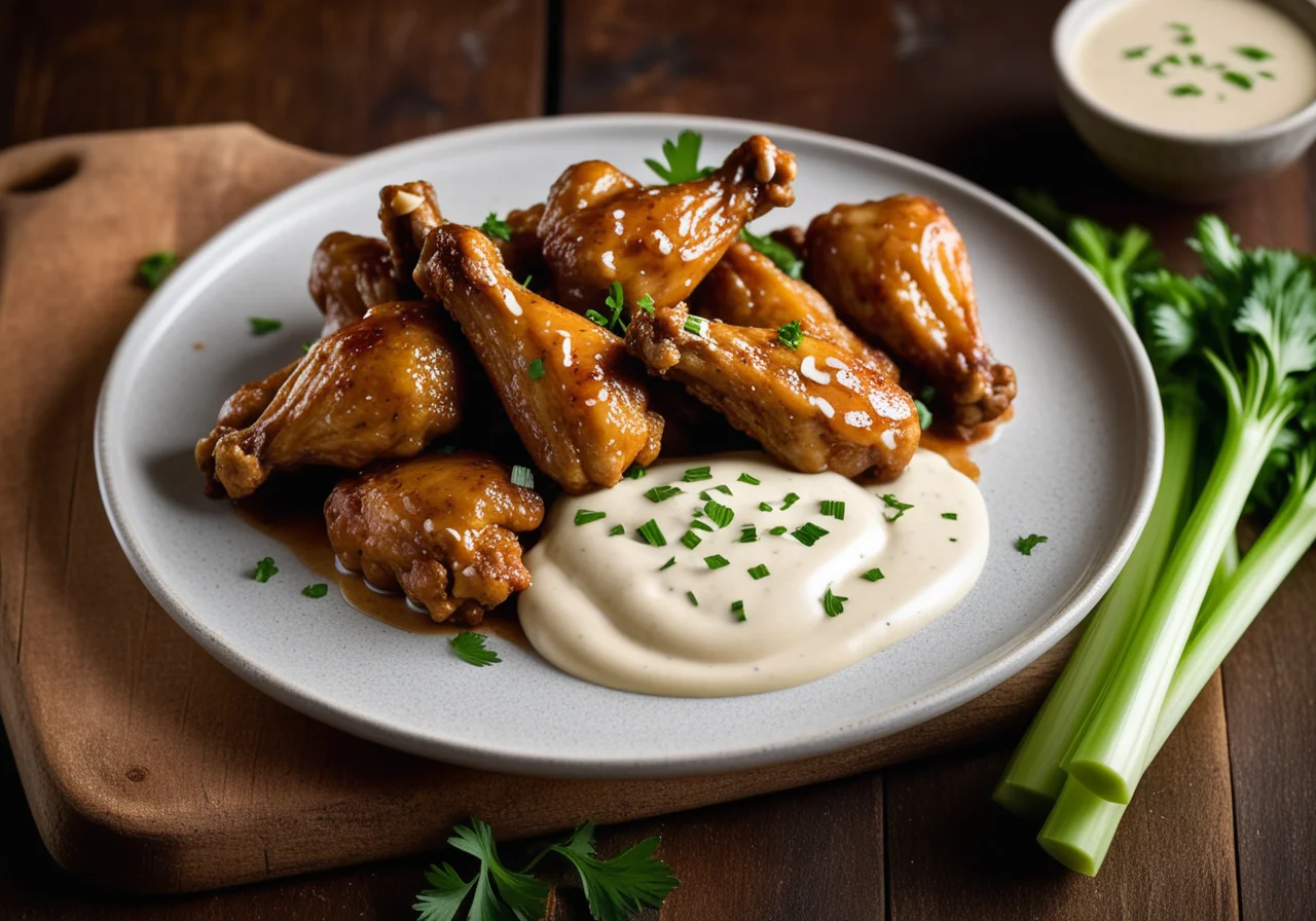 Chicken Wings with Sauce