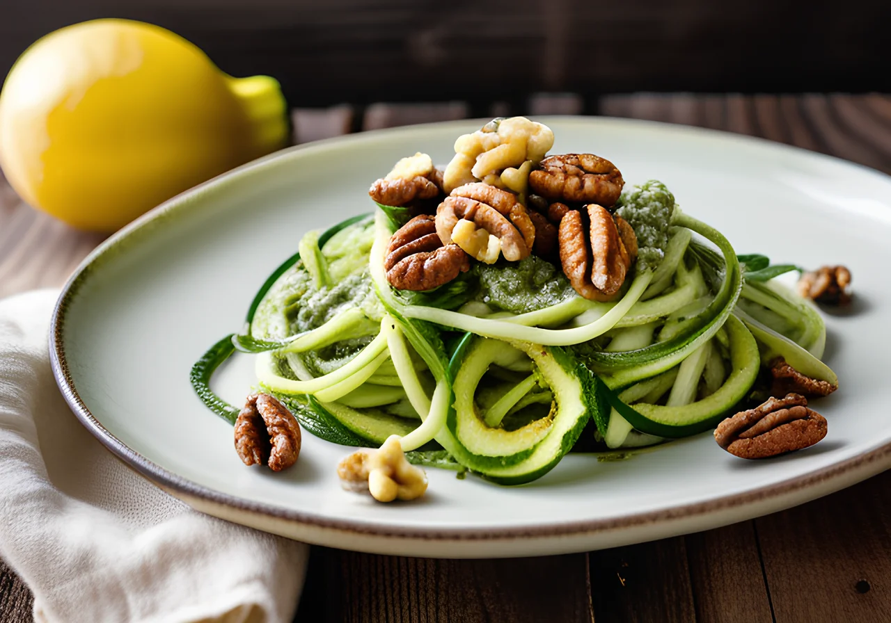 Zoodles with Wild Garlic Pesto