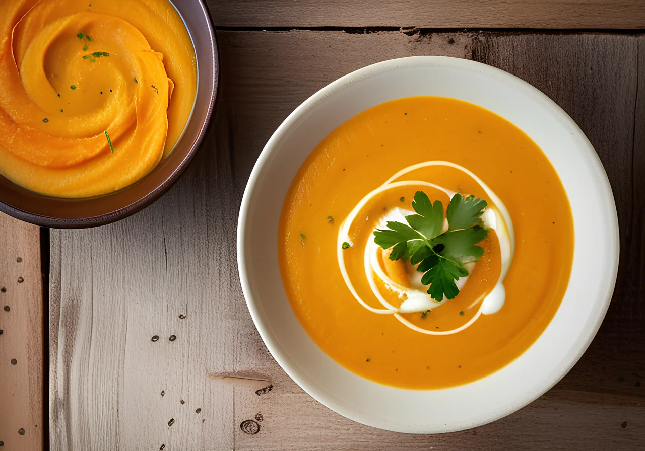 Sweet Potato Soup with Orange and Turmeric