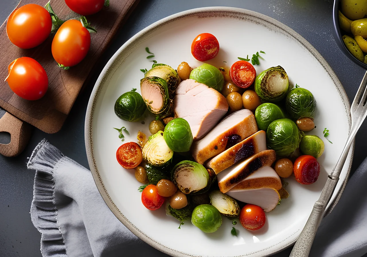 Chicken and Brussels Sprout Pan
