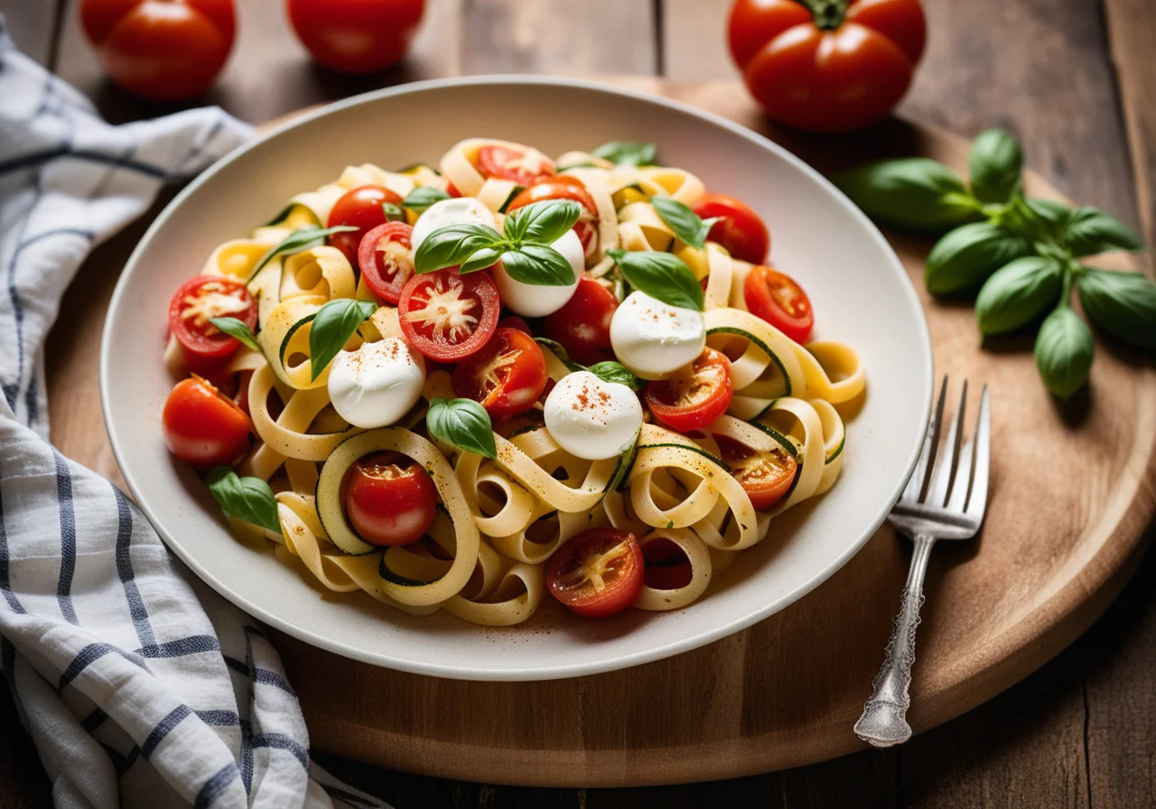 Tomato Pasta with Zucchini