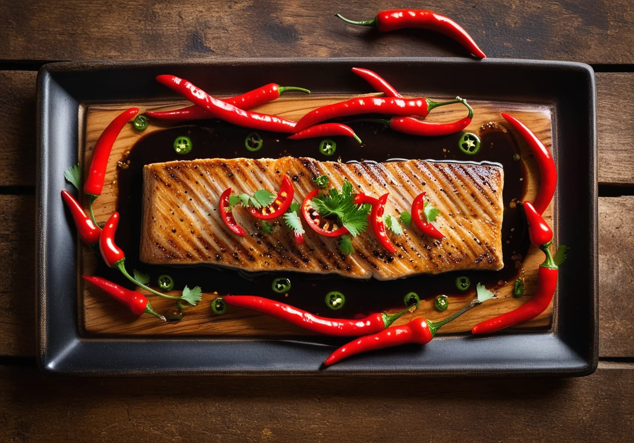 Trout with Ginger and Chili