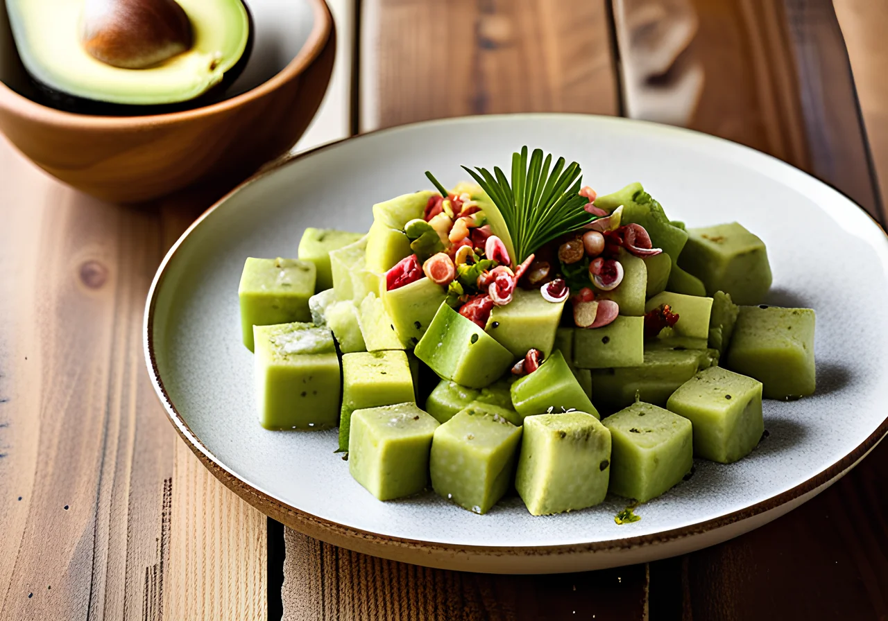 Avocado Garlic Salsa with Cinnamon and Vanilla