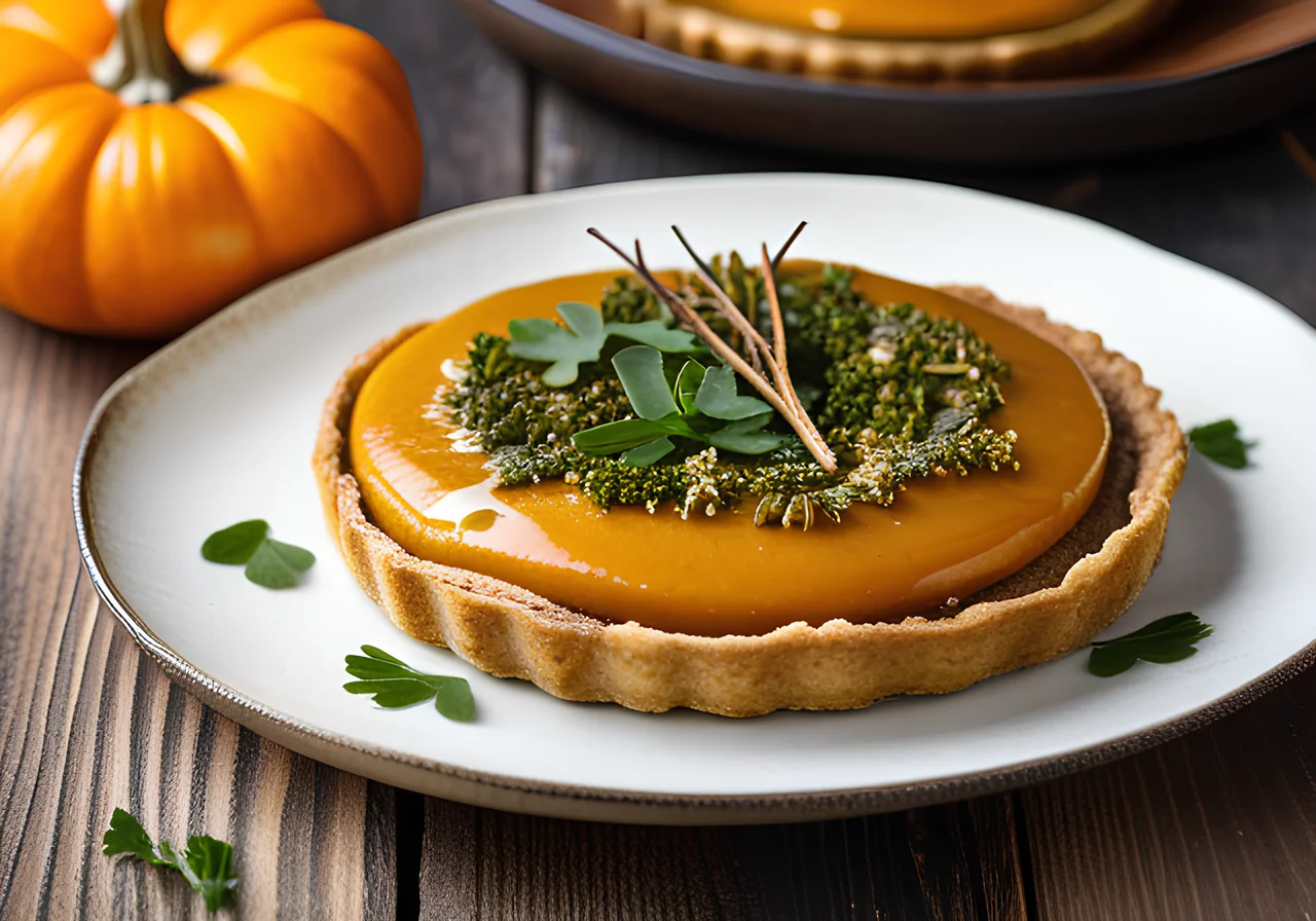 Buckwheat Pancakes with Pumpkin Filling