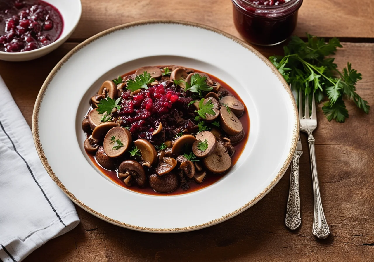 Wild Boar and Mushroom Ragout