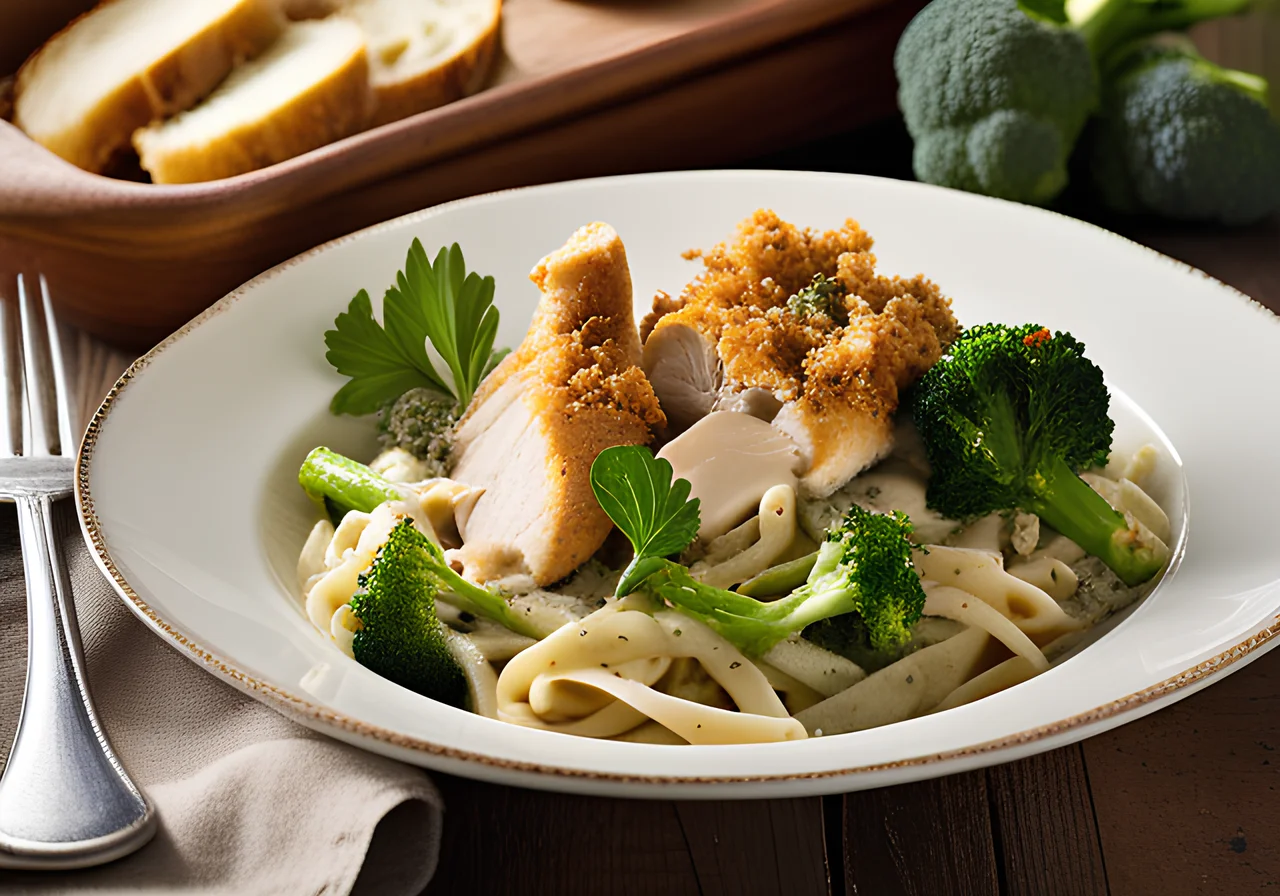 Chicken Noodle Casserole with Broccoli