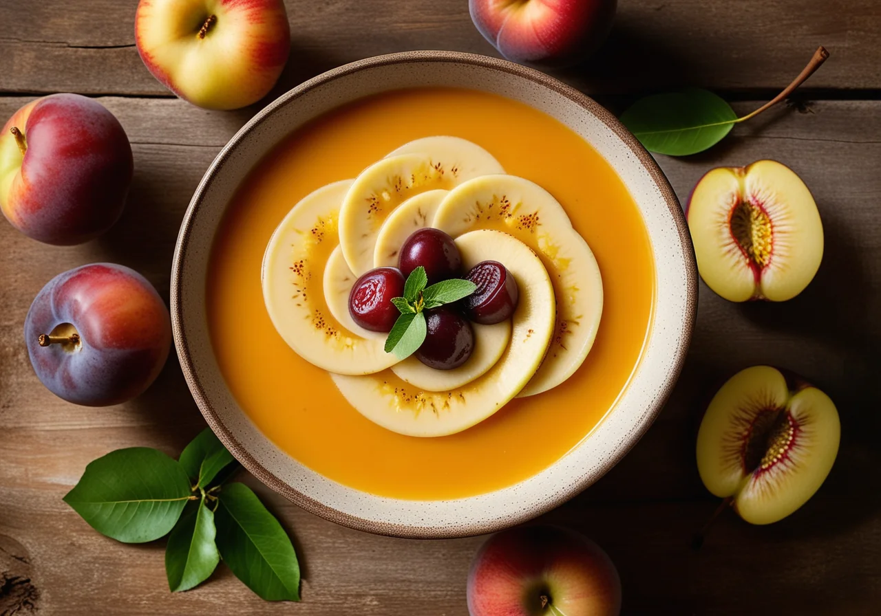 Sweet Apple Soup with Tapioca