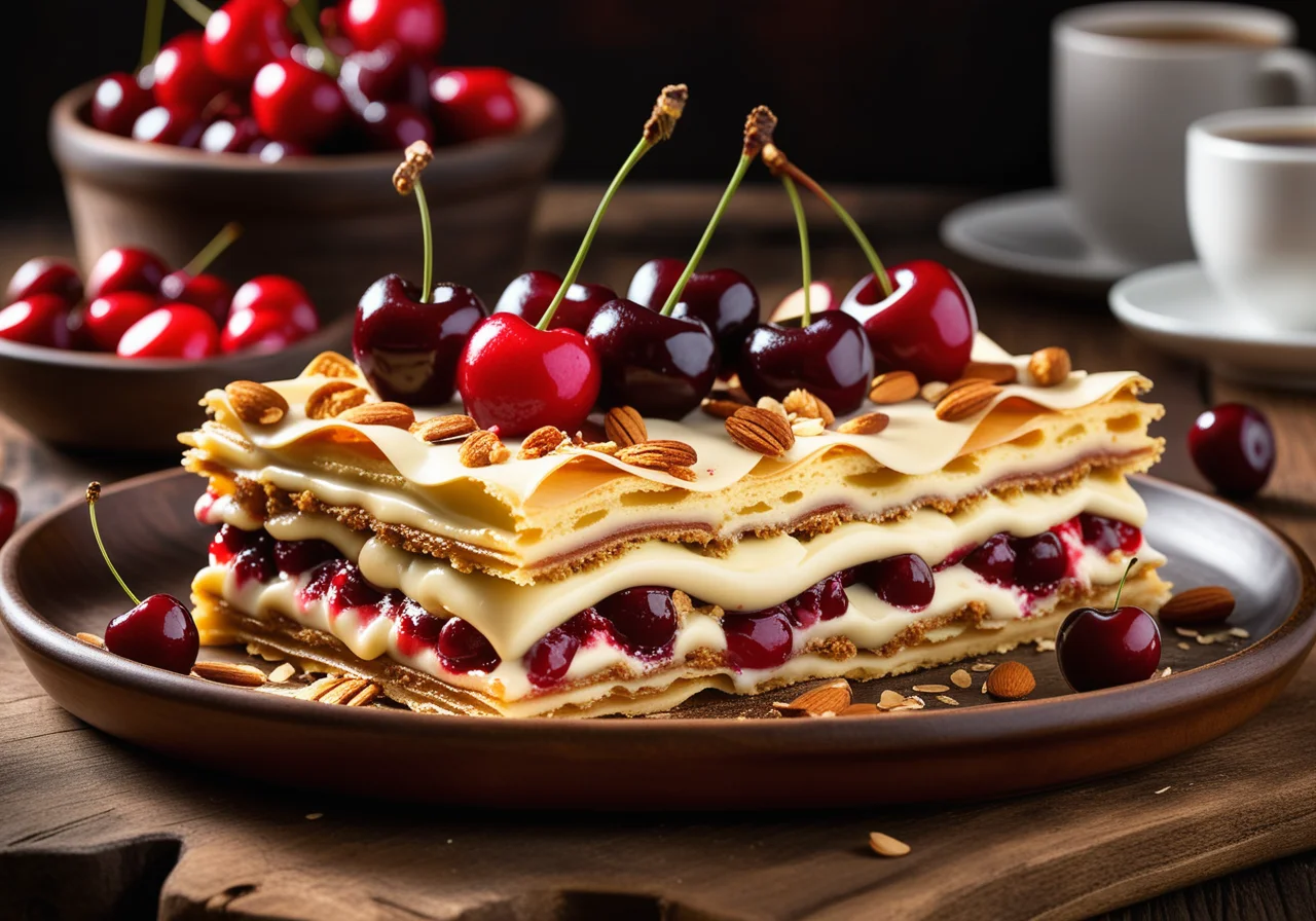 Sweet Lasagna with Cherries and Quark