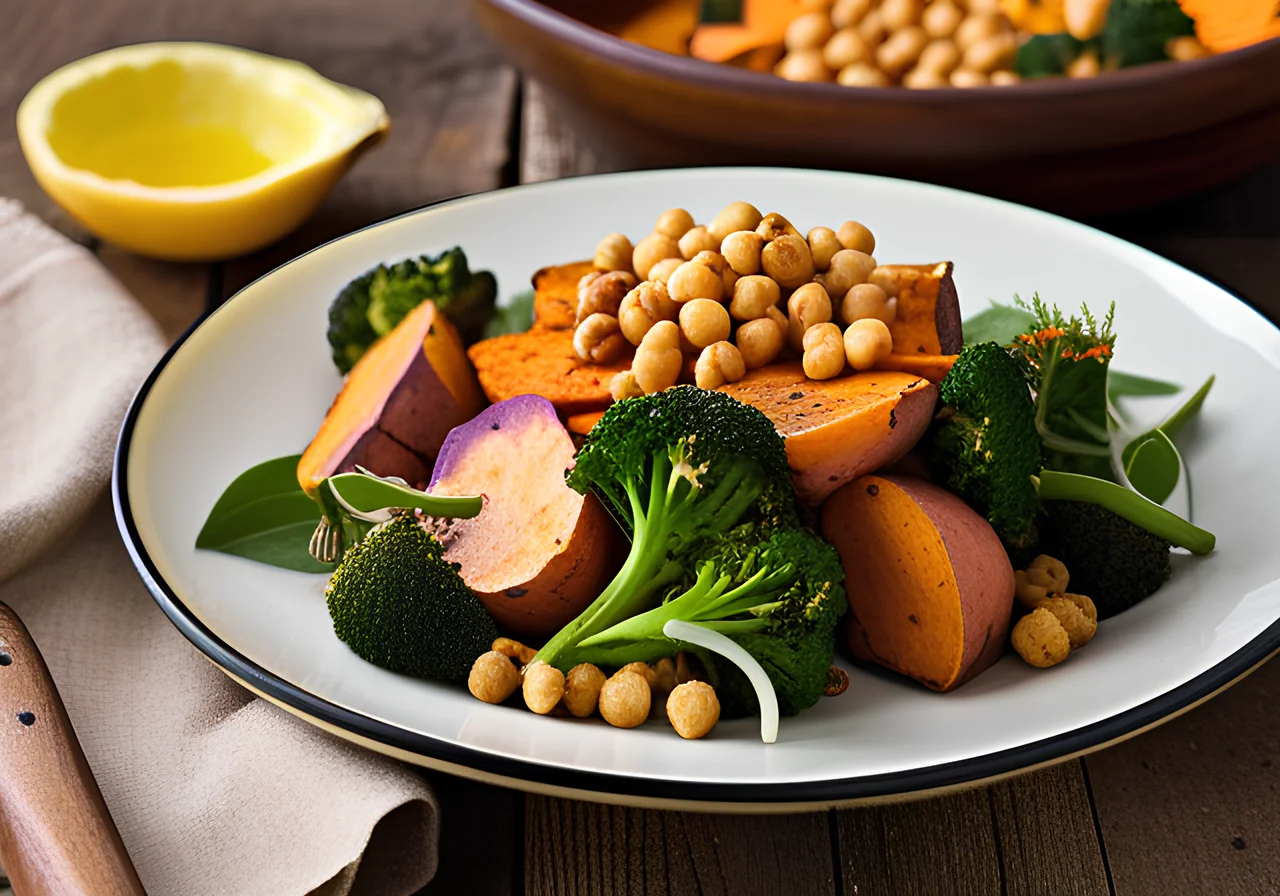 Roasted Vegetables with Cauliflower and Chickpeas