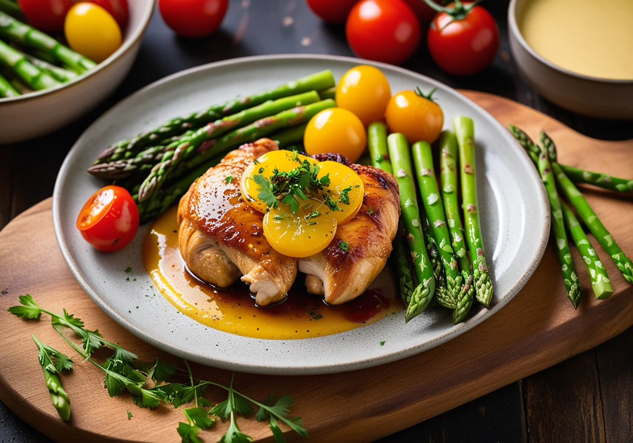 Chicken Thighs with Asparagus