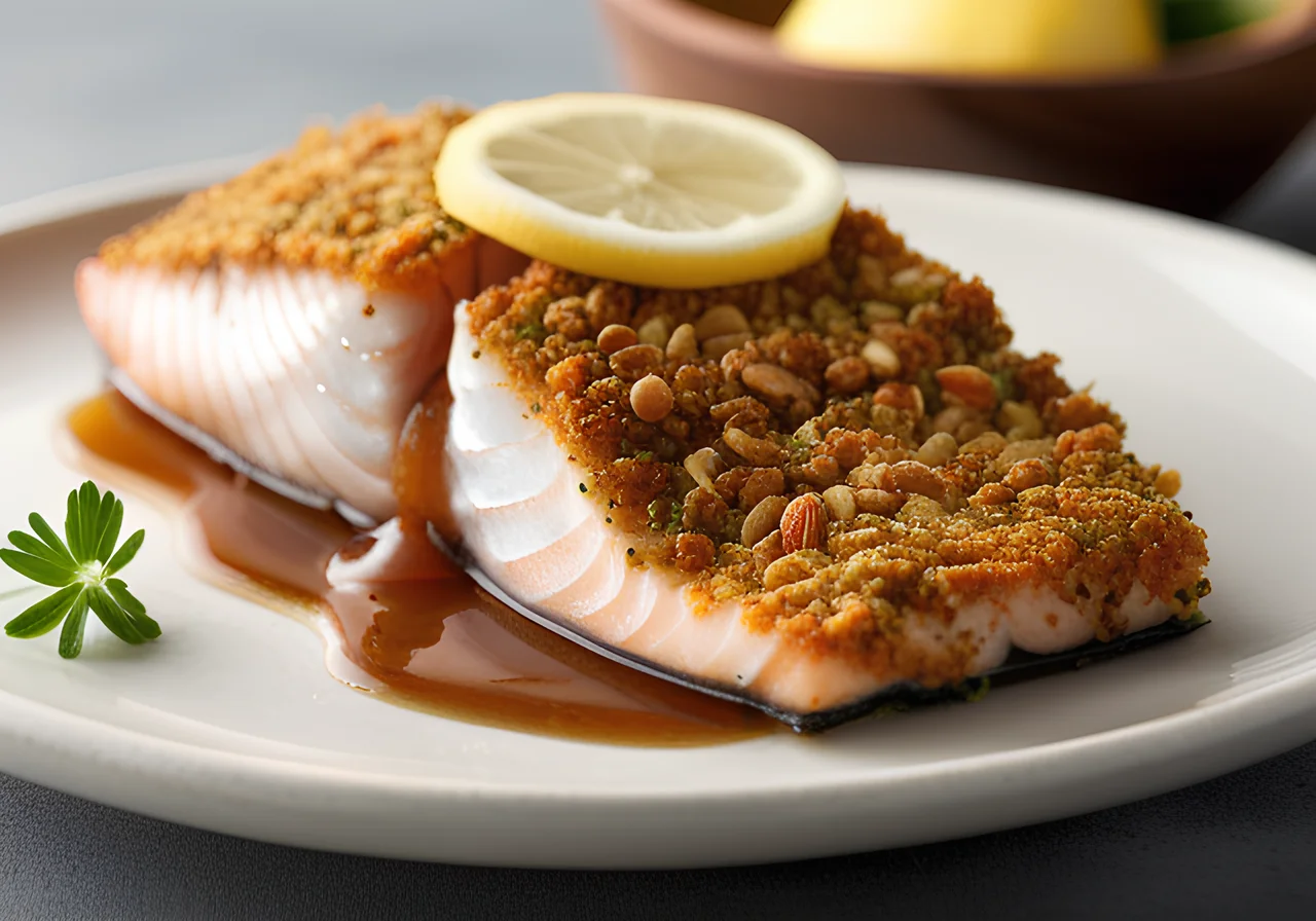 Fish Fillets with Almond Crust