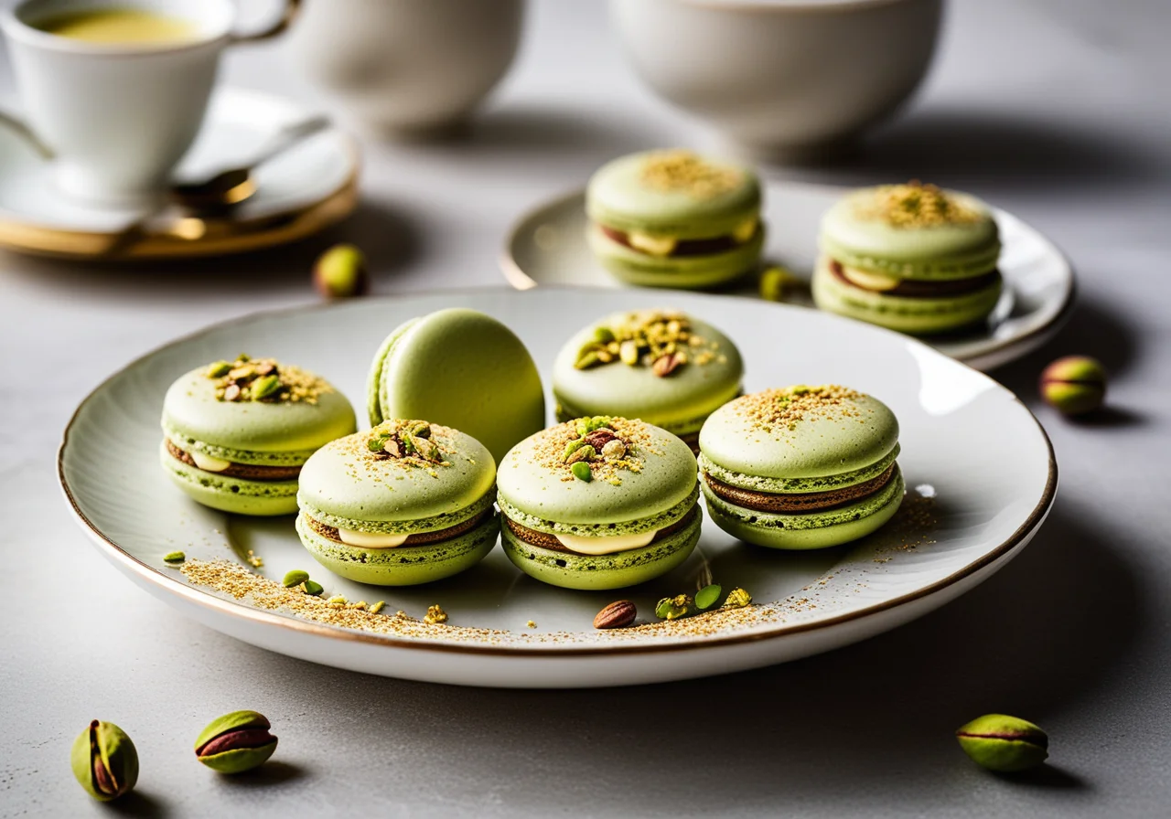 Pistachio Macarons