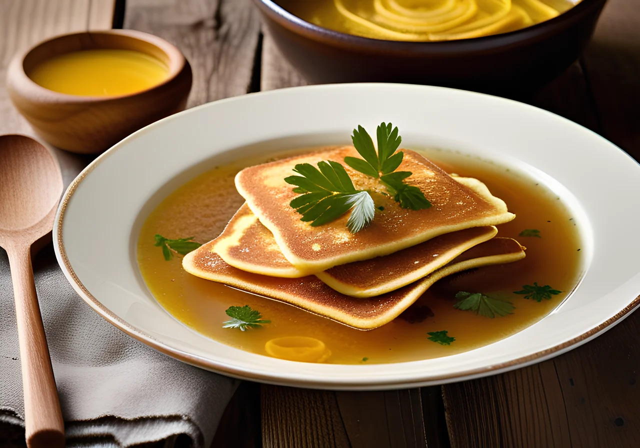 Pancake Vegetable Soup