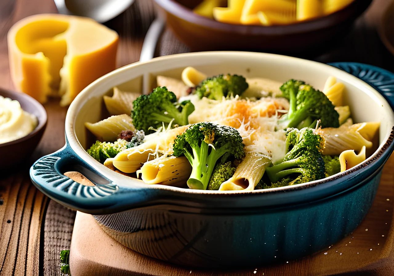 Pasta Broccoli Gratin