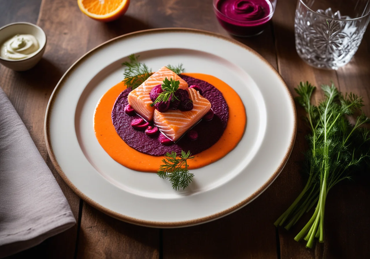 Salmon Trout with Vegetables