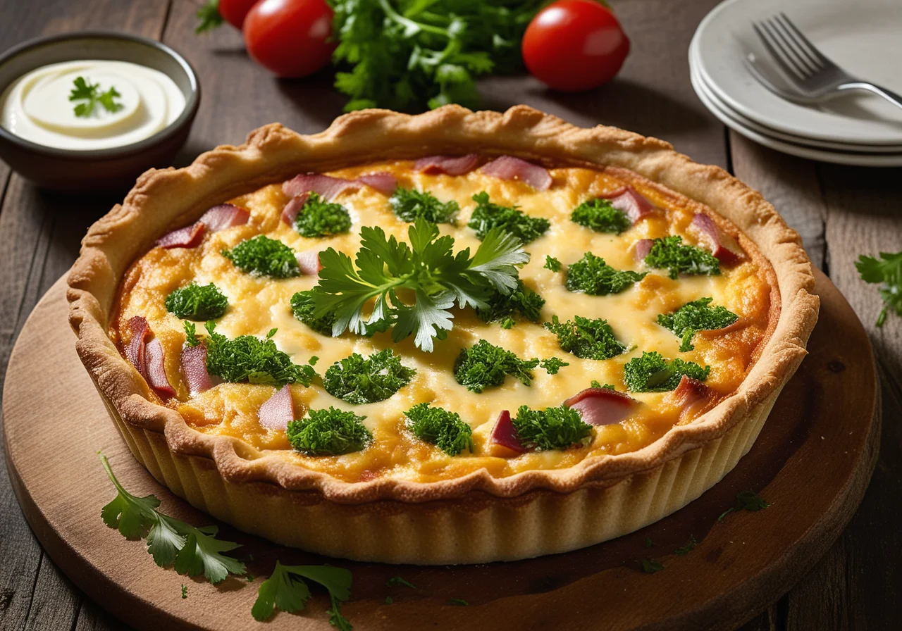 Bean Quiche with Parmesan
