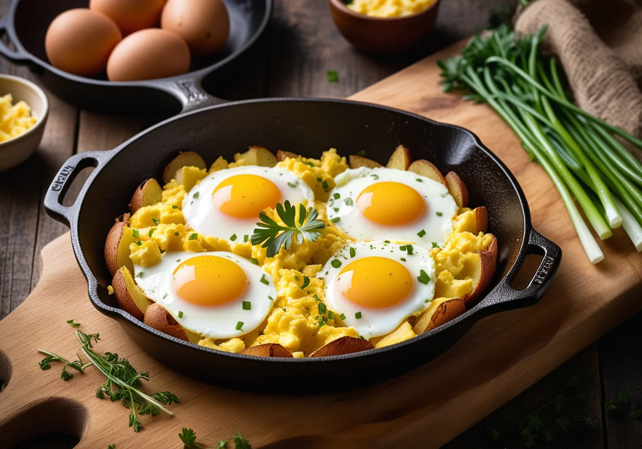 Quick Potato Egg Skillet