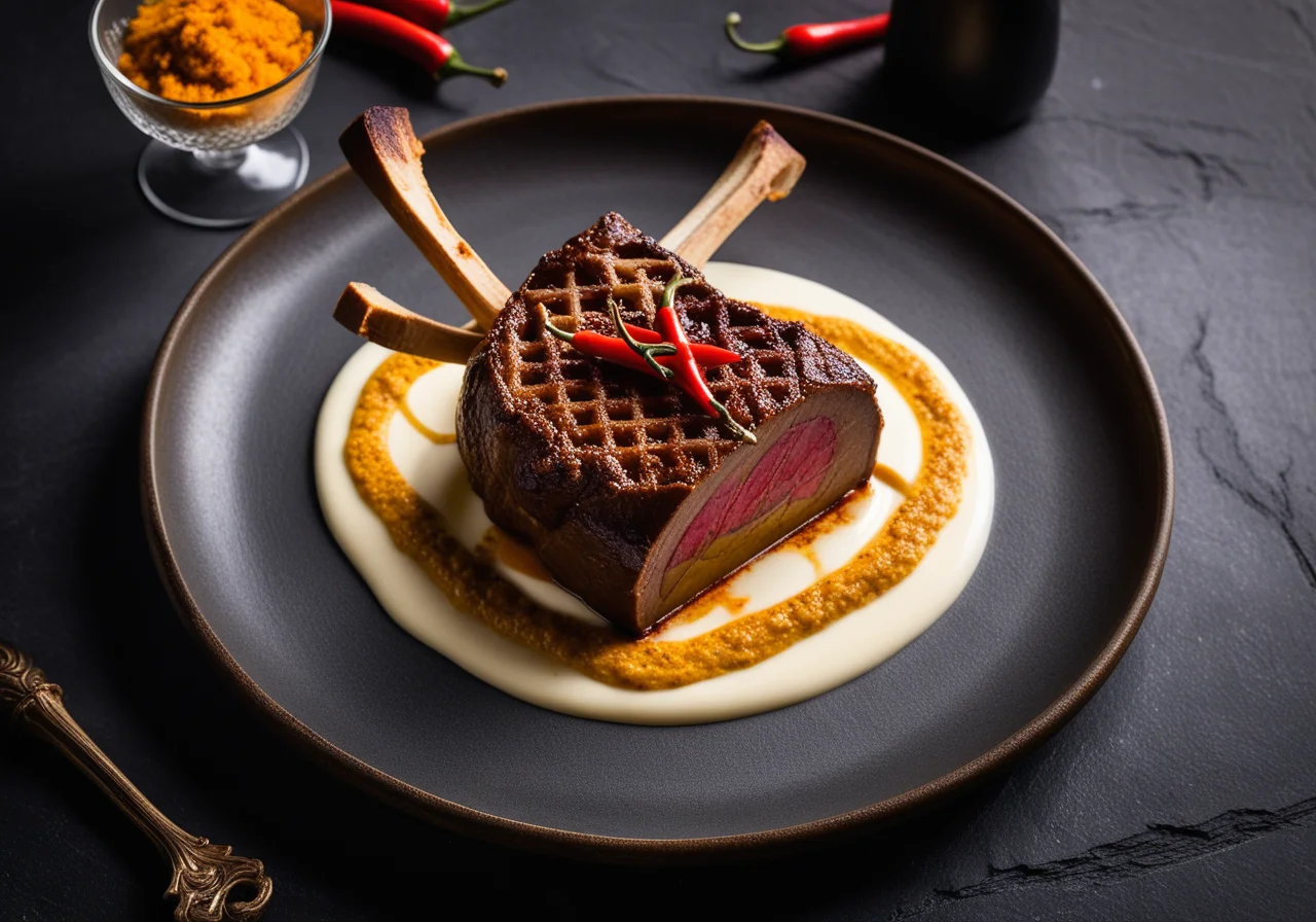 Lamm mit Auberginencreme