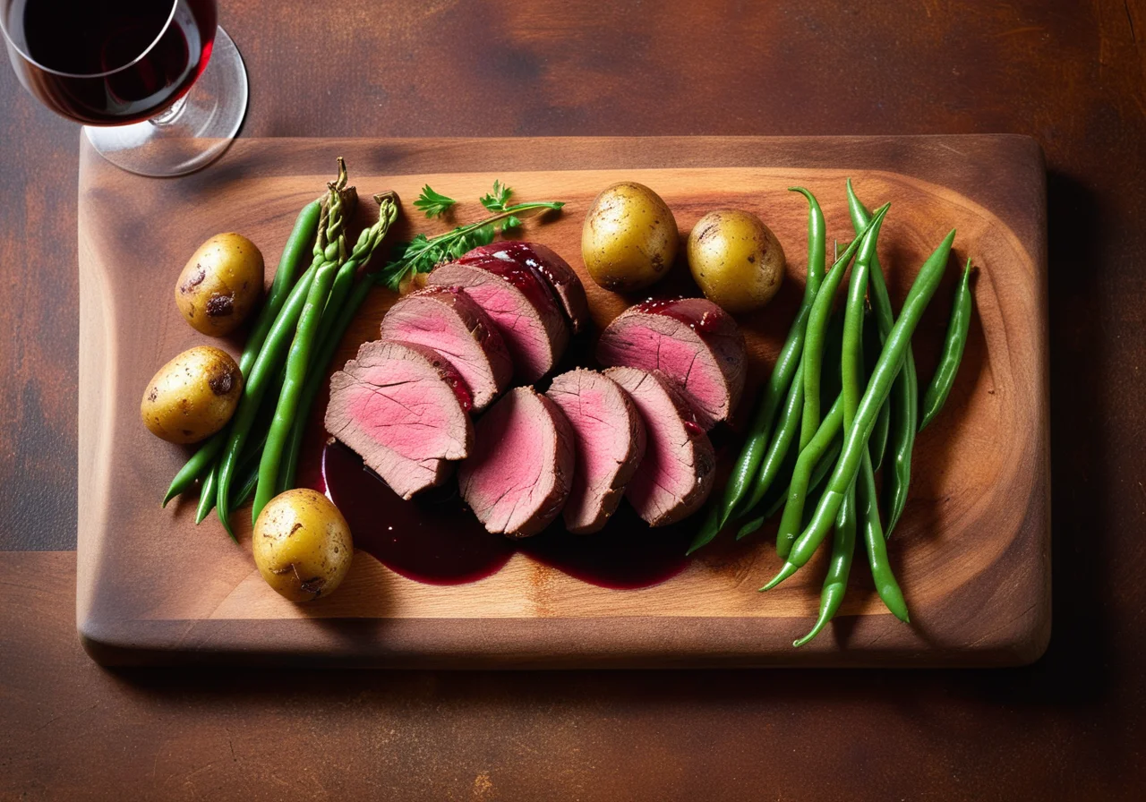Venison in Wine Sauce